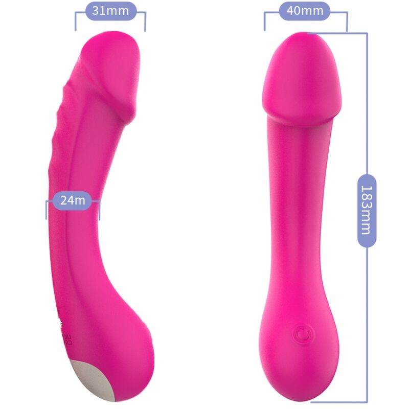 Armony - Dildo Vibratore Punto G In Silicone Fucsia