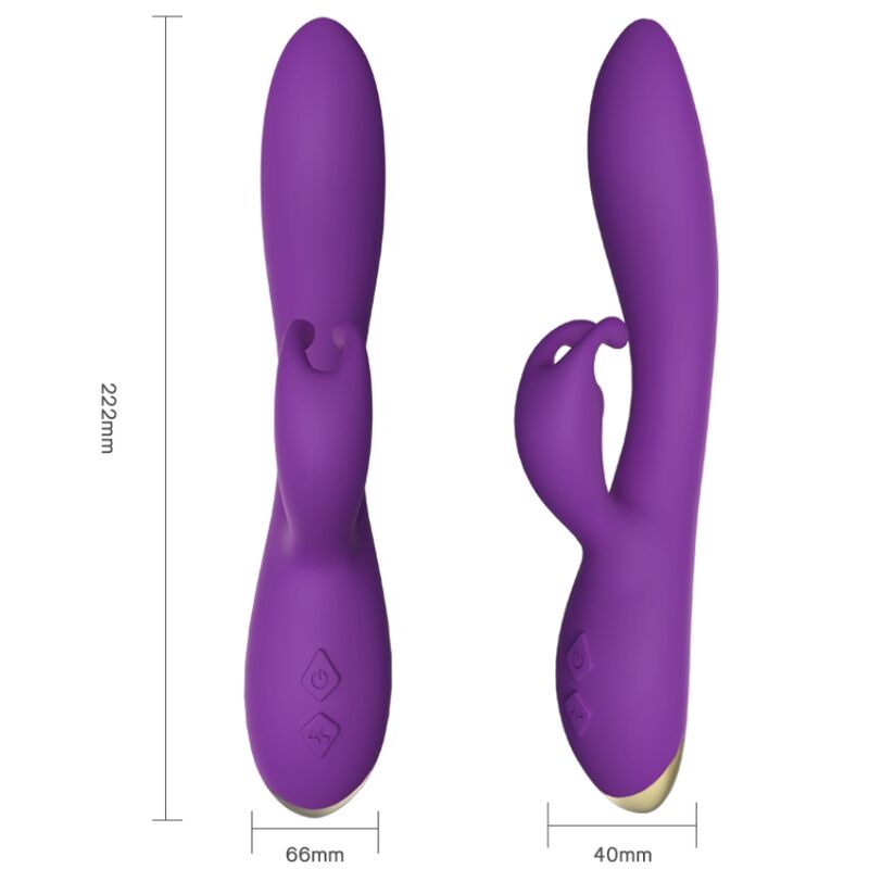 Bonnie Vibratore Rabbit in Silicone Body-Safe Viola Premium