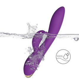 Bonnie Vibratore Rabbit in Silicone Body-Safe Viola Premium - immagine 4
