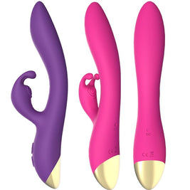 Bonnie Vibratore Rabbit in Silicone Body-Safe Viola Premium - immagine 5