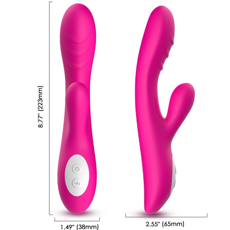 Vibratore Spark Effetto Calore in Silicone Premium Fucsia - immagine 2