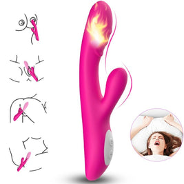 Vibratore Spark Effetto Calore in Silicone Premium Fucsia