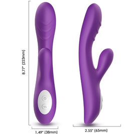 Vibratore Spark con Effetto Calore in Silicone Viola Premium - immagine 3