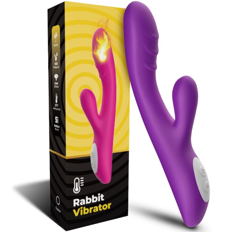 Vibratore Spark con Effetto Calore in Silicone Viola Premium - immagine 5