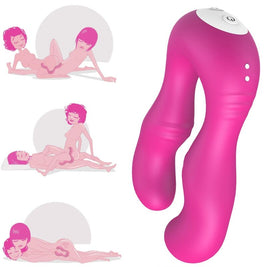 Vibratore Doppio con Telecomando Wireless Fucsia Premium - immagine 2