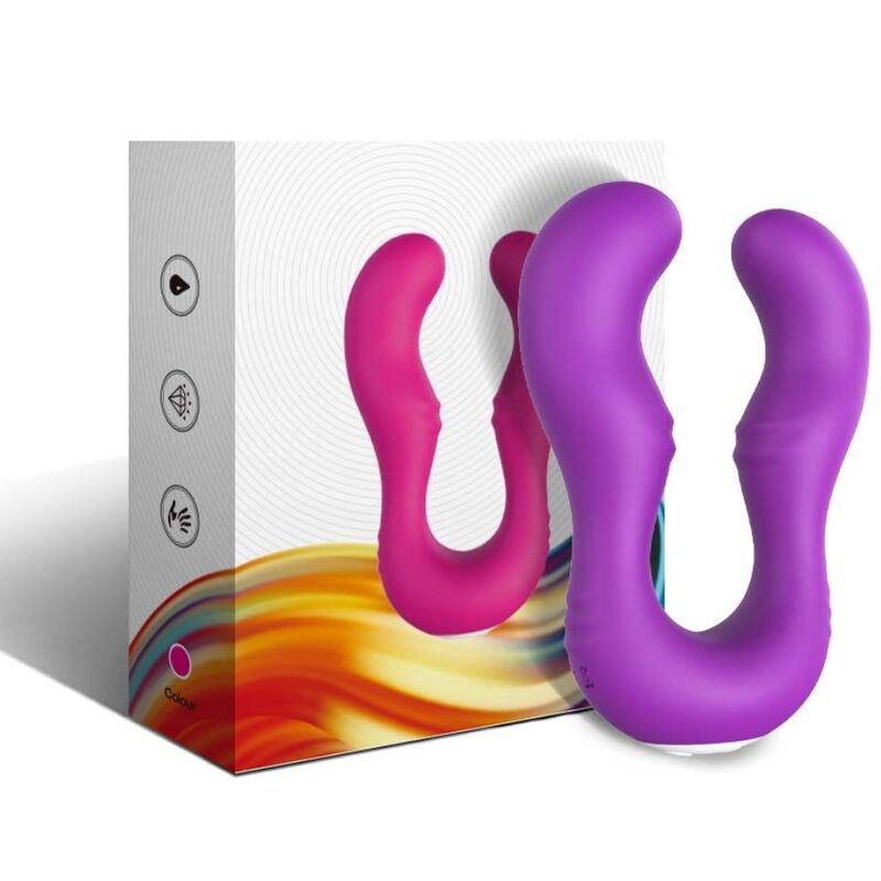 Vibratore Doppio con Telecomando Seraph in Silicone Viola - immagine 6