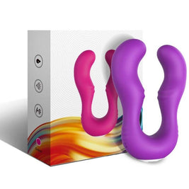 Vibratore Doppio con Telecomando Seraph in Silicone Viola - immagine 6