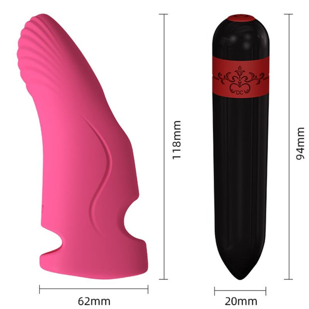 Aurora Vibratore Finger Fucsia Mini in Silicone Body-Safe