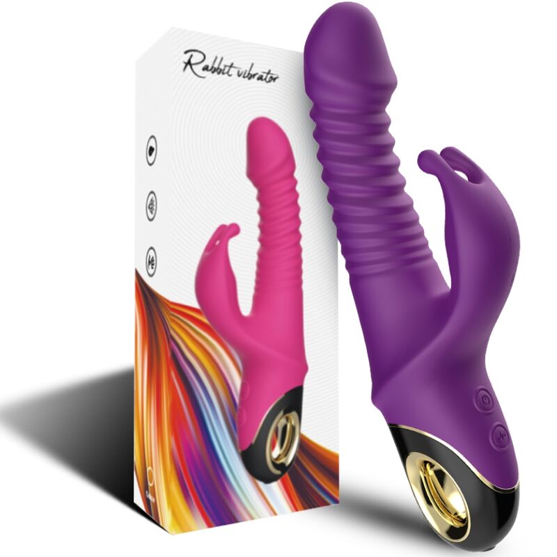 Vibratore Rabbit Zing in Silicone Viola Premium Body-Safe - immagine 5
