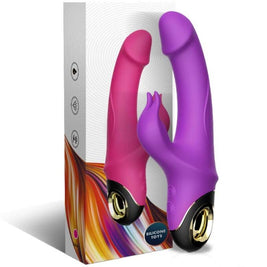 Vibratore Rabbit Premium in Silicone Body-Safe Viola - immagine 5