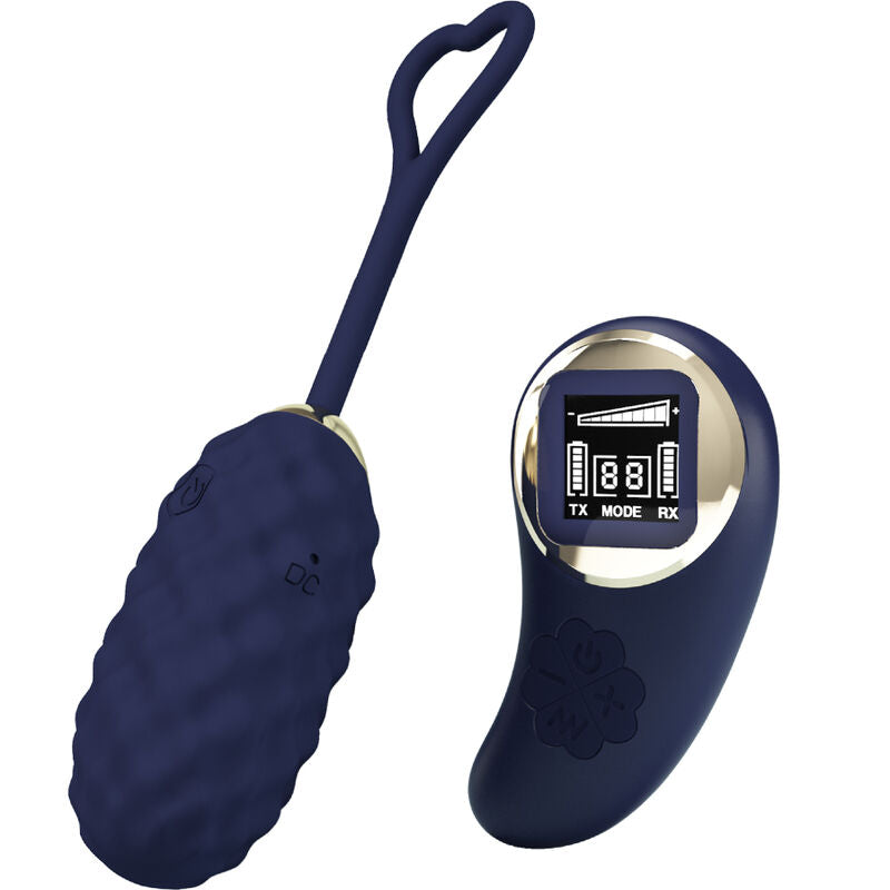Control Vivian Ovetto Vibrante con Telecomando Wireless Blu
