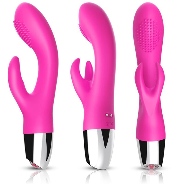 Vibratore Rabbit Fucsia in Silicone Body-Safe Premium