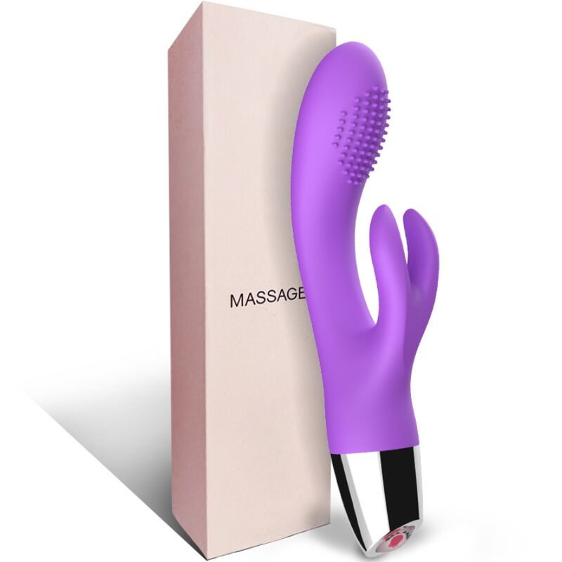 Vibratore Rabbit Viola Premium in Silicone Body-Safe - immagine 5
