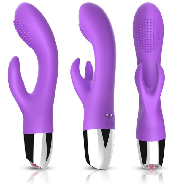 Vibratore Rabbit Viola Premium in Silicone Body-Safe