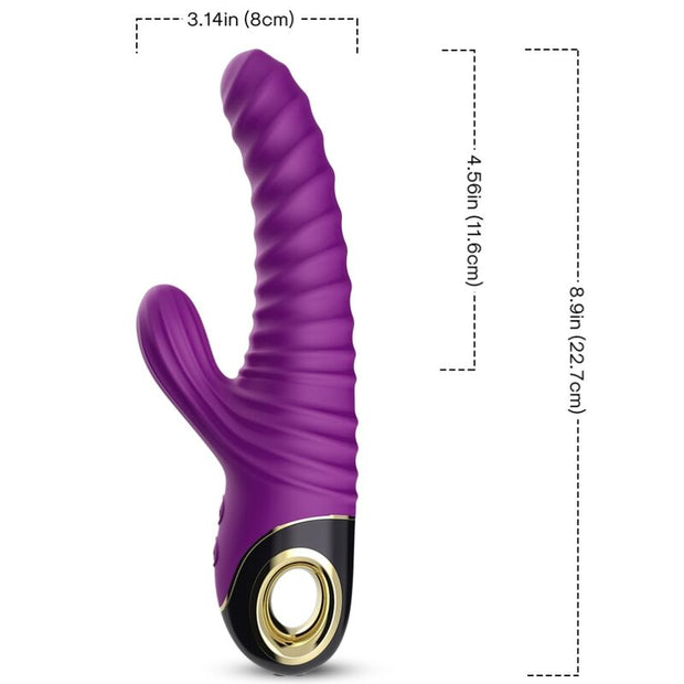 Vibratore Rabbit Eternity in Silicone Body-Safe Viola Premium