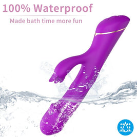 Vibratore Rabbit in Silicone Viola Premium Body-Safe - immagine 3