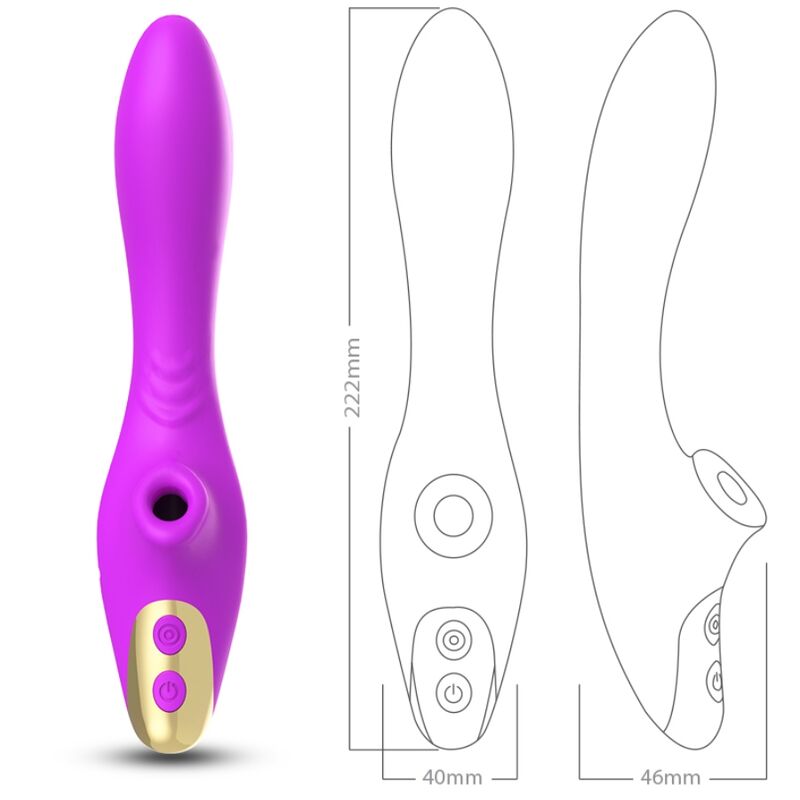 Stimolatore a Onde d'Aria Dudu Violet Premium Body-Safe - immagine 3