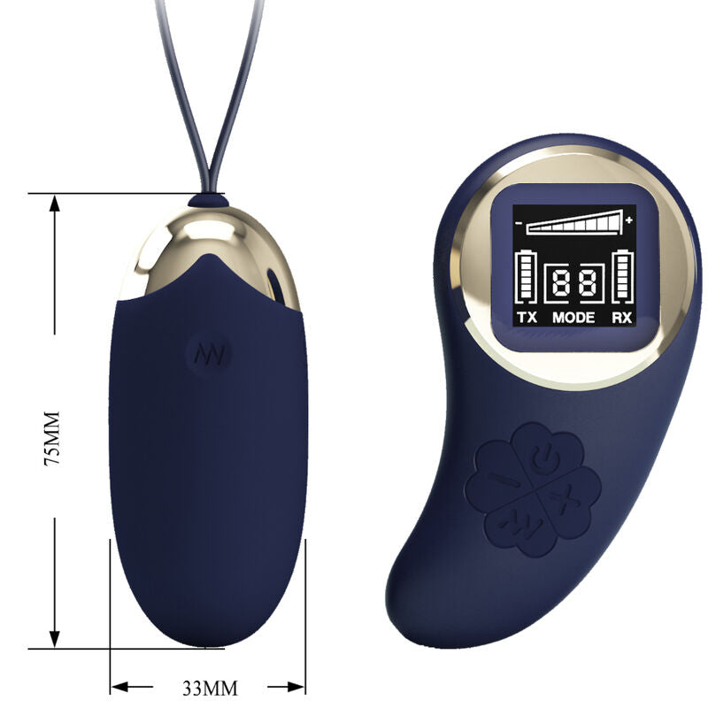 Pretty Love - Mina Uovo Vibrante Telecomando Blu