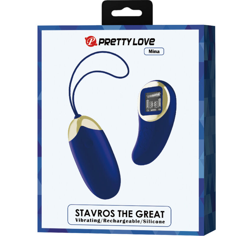 Pretty Love - Mina Uovo Vibrante Telecomando Blu