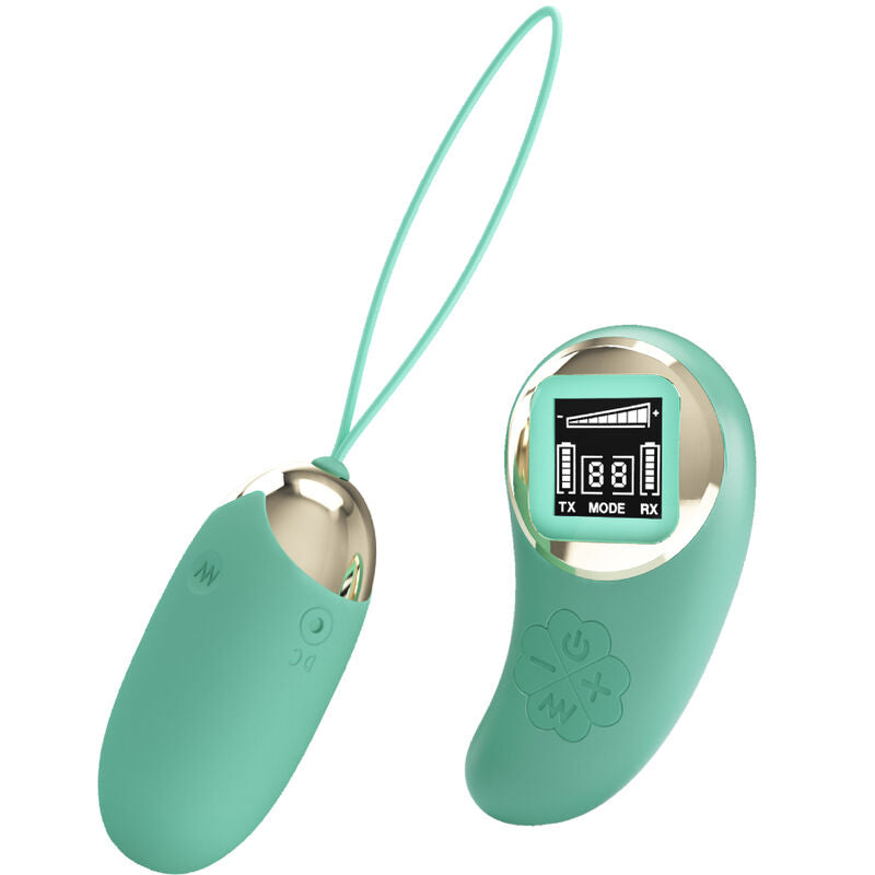 Control Ovetto Vibrante Premium con Telecomando Wireless Verde