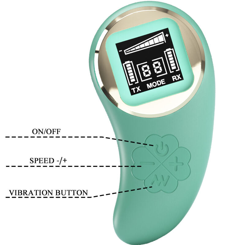 Control Ovetto Vibrante Premium con Telecomando Wireless Verde - immagine 4