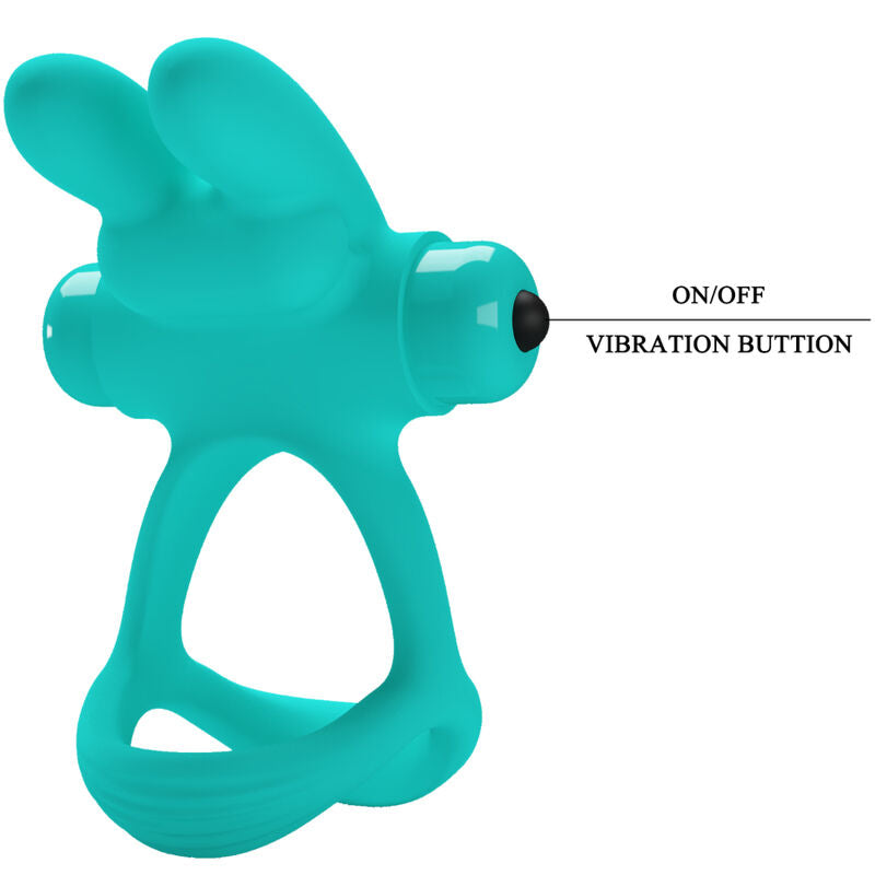 Pretty Love - Anello Vibratore Coniglio Verde Dante