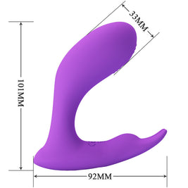 Intense Idabelle Vibratore Doppia Funzione con Telecomando Viola - immagine 4