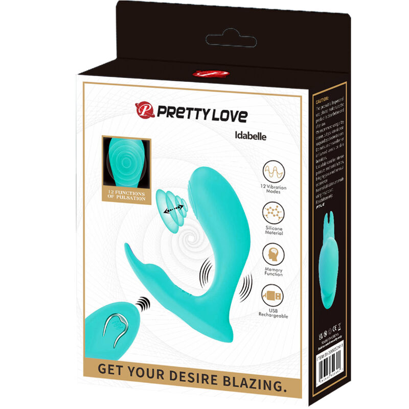 Intense Idabelle Vibratore Telecomandato con Pulsazione Blu - immagine 7