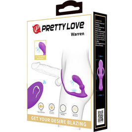Pretty Love - Anello Anale E Vibratore Warren Violet