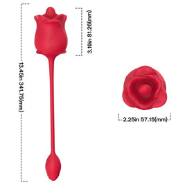 Stimolatore Premium 2 in 1 con Vibrazione e Aspirazione Rosa - immagine 4