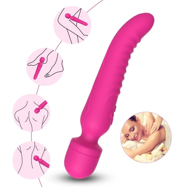 Mission Massaggiatore Vibrante con Effetto Calore Fucsia Premium - immagine 2