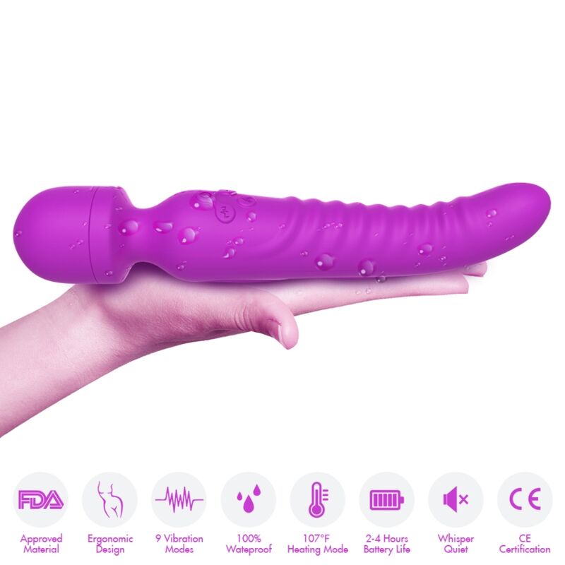 Stimolatore Clitorideo Premium con Effetto Calore Viola - immagine 3