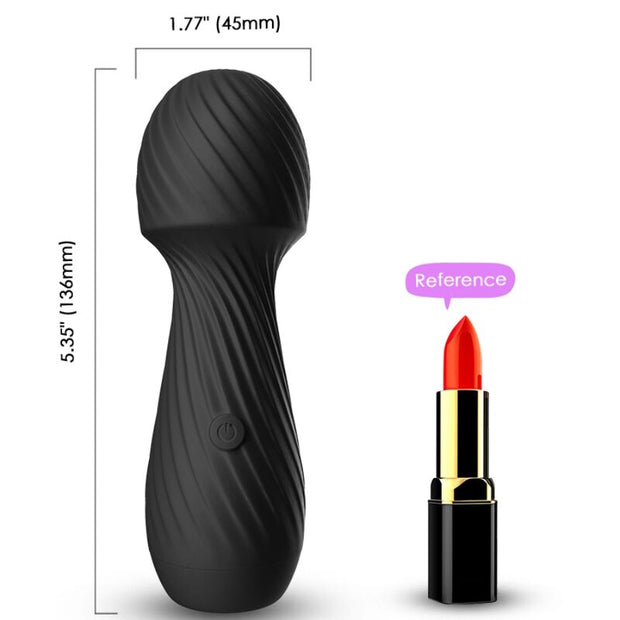 Massaggiatore Dazzle Piccolo Nero in Silicone Premium