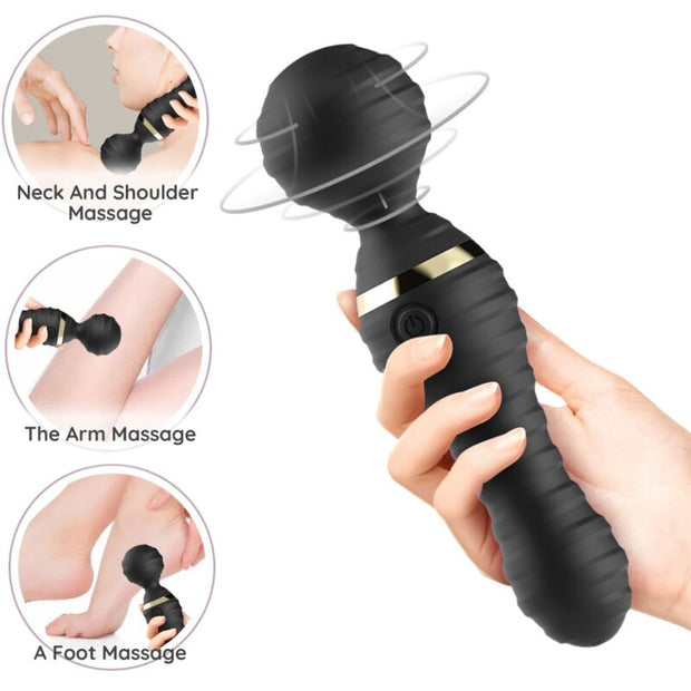 Massaggiatore Freedo Compatto in Silicone Nero Premium