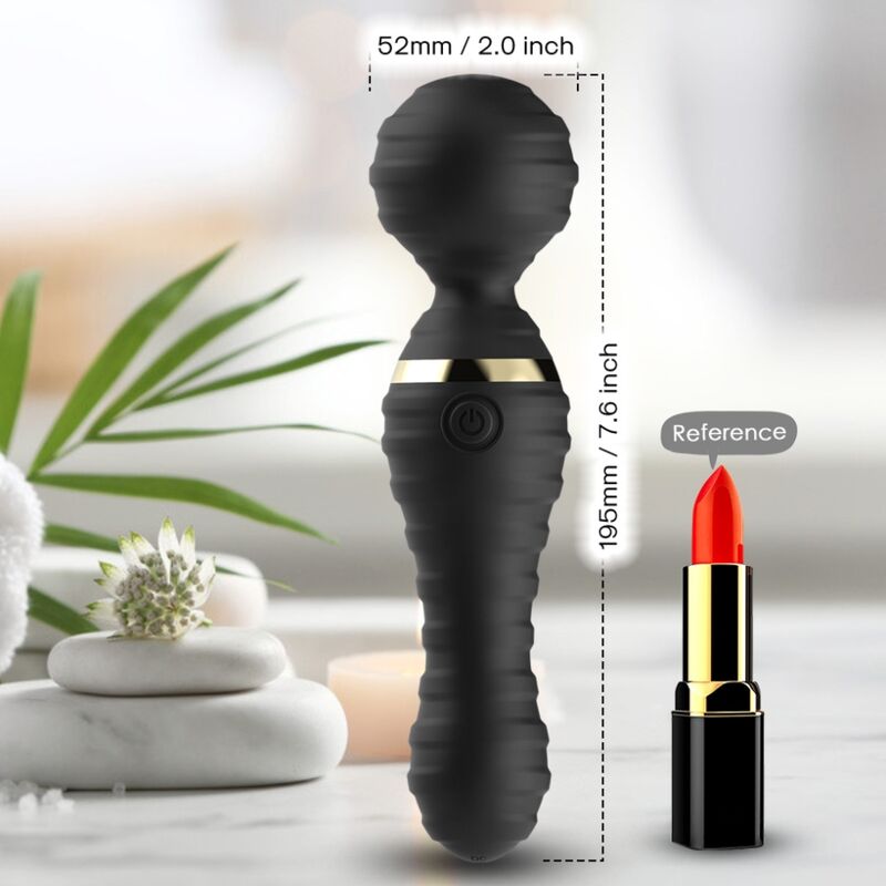 Massaggiatore Freedo Compatto in Silicone Nero Premium - immagine 2