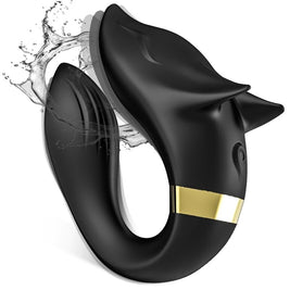 Vibratore per Coppia Fox con Telecomando Wireless Nero Premium - immagine 2