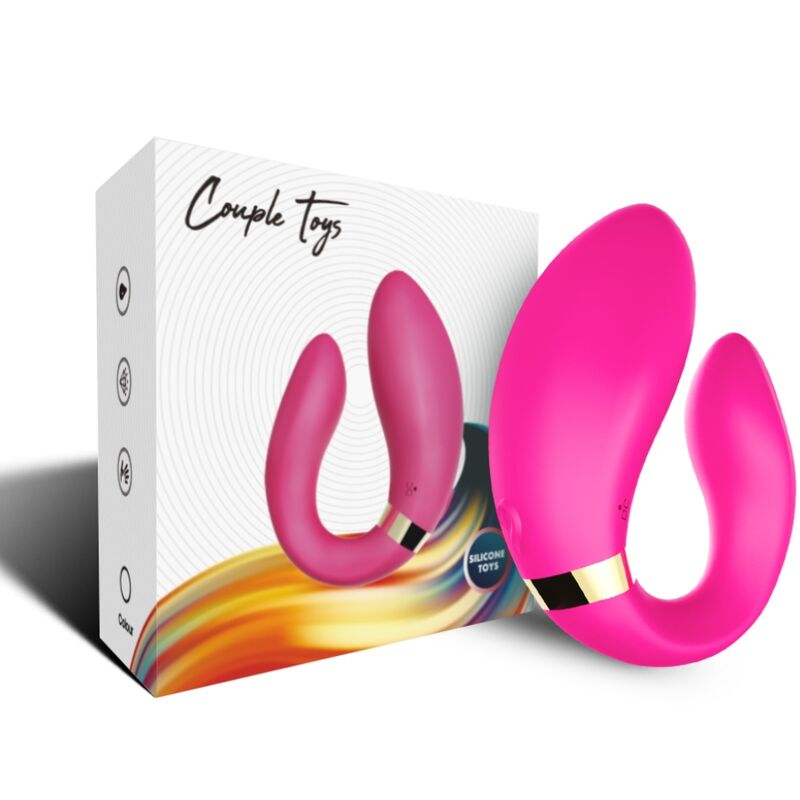 Vibratore a Mezzaluna per Coppia con Telecomando Fucsia Premium - immagine 4