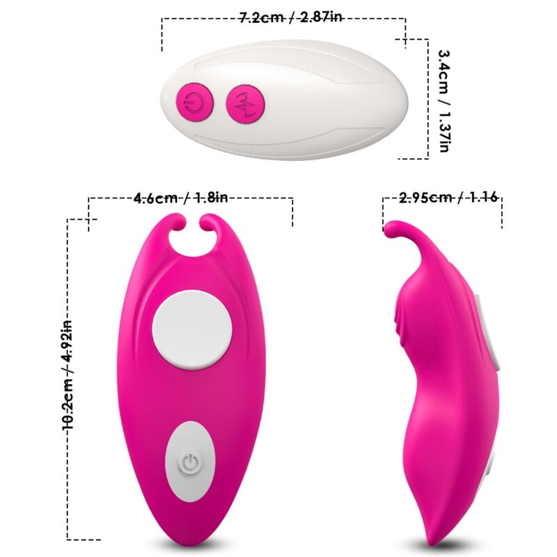 Mutandina Vibrante HoneyBee con Telecomando Wireless Fucsia - immagine 4