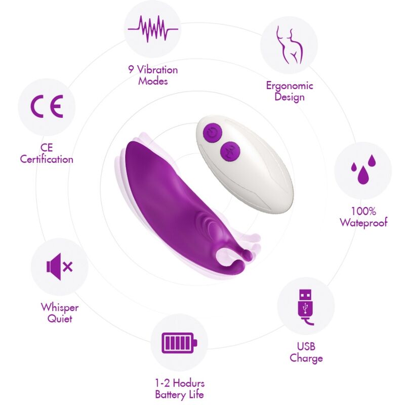 Mutandina Vibrante HoneyBee con Telecomando Wireless Fucsia - immagine 6