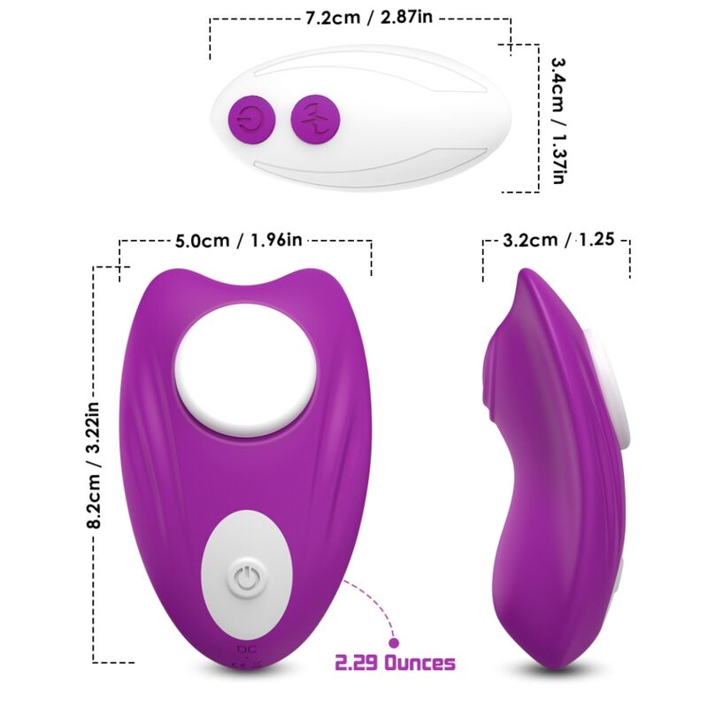 Mutandina Vibrante con Telecomando Viola - Wellness Intimo - immagine 3
