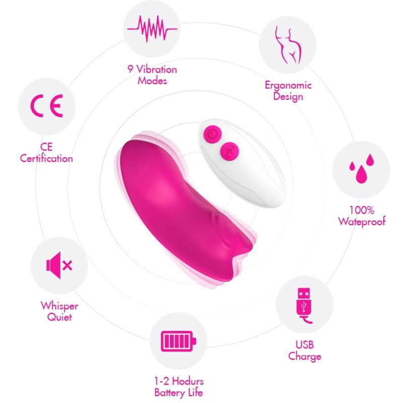 Mutandina Vibrante con Telecomando Viola - Wellness Intimo - immagine 4