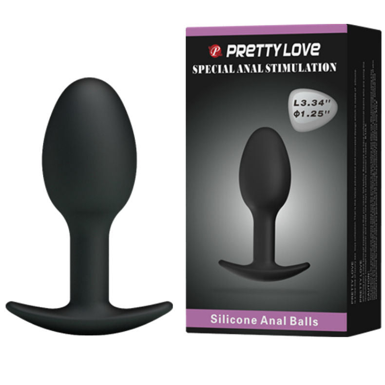Pretty Love - Plug Anale In Silicone 6,5 Cm Nero