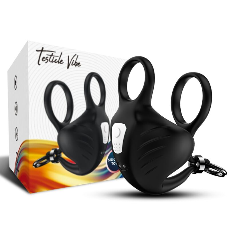 Armony - Manta Scrotum Vibrator Anello Telecomando Nero