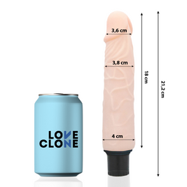 Loveclone - Vibratore Autolubrificante Finn 21,2 Cm -O- 3,8 Cm