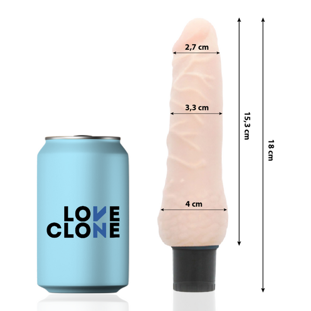 Loveclone - Vibratore Autolubrificante Sven 18,5 Cm -O- 3,3 Cm