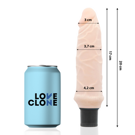 Loveclone - Vibratore Autolubrificante Ivar 20 Cm -O- 3,7 Cm