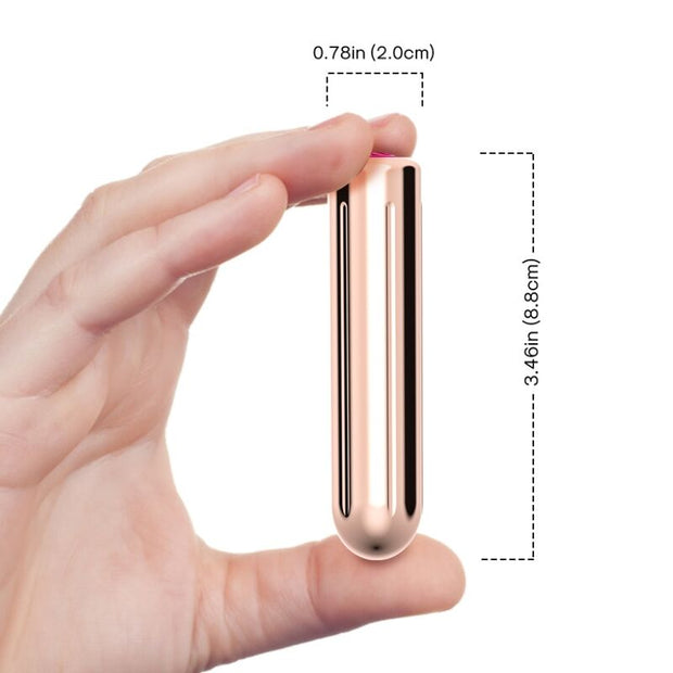 Stimolatore Bullet Premium con Testata Dorata - Silenzioso e Compatto