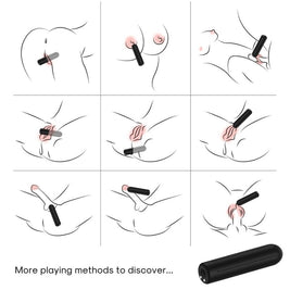Proiettile Vibrante Compatto in Silicone Body-Safe 8.8cm - immagine 2