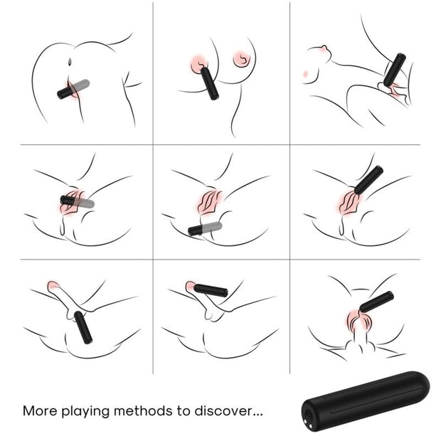 Proiettile Vibrante Compatto in Silicone Body-Safe 8.8cm - immagine 2