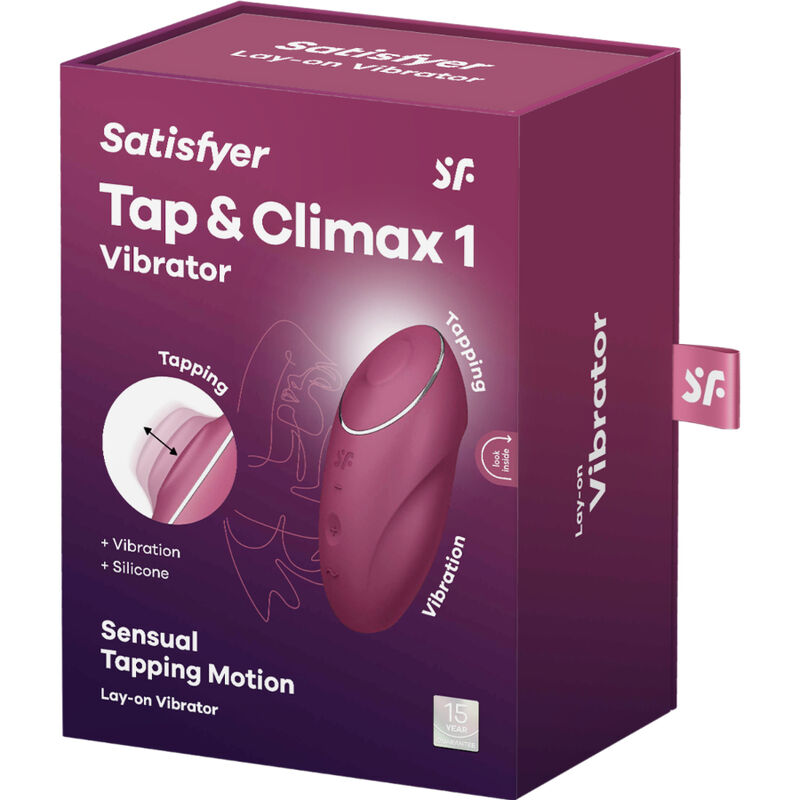 SATISFYER - TAP & CLIMAX 1 VIBRATORE LAY-ON GRIGIO